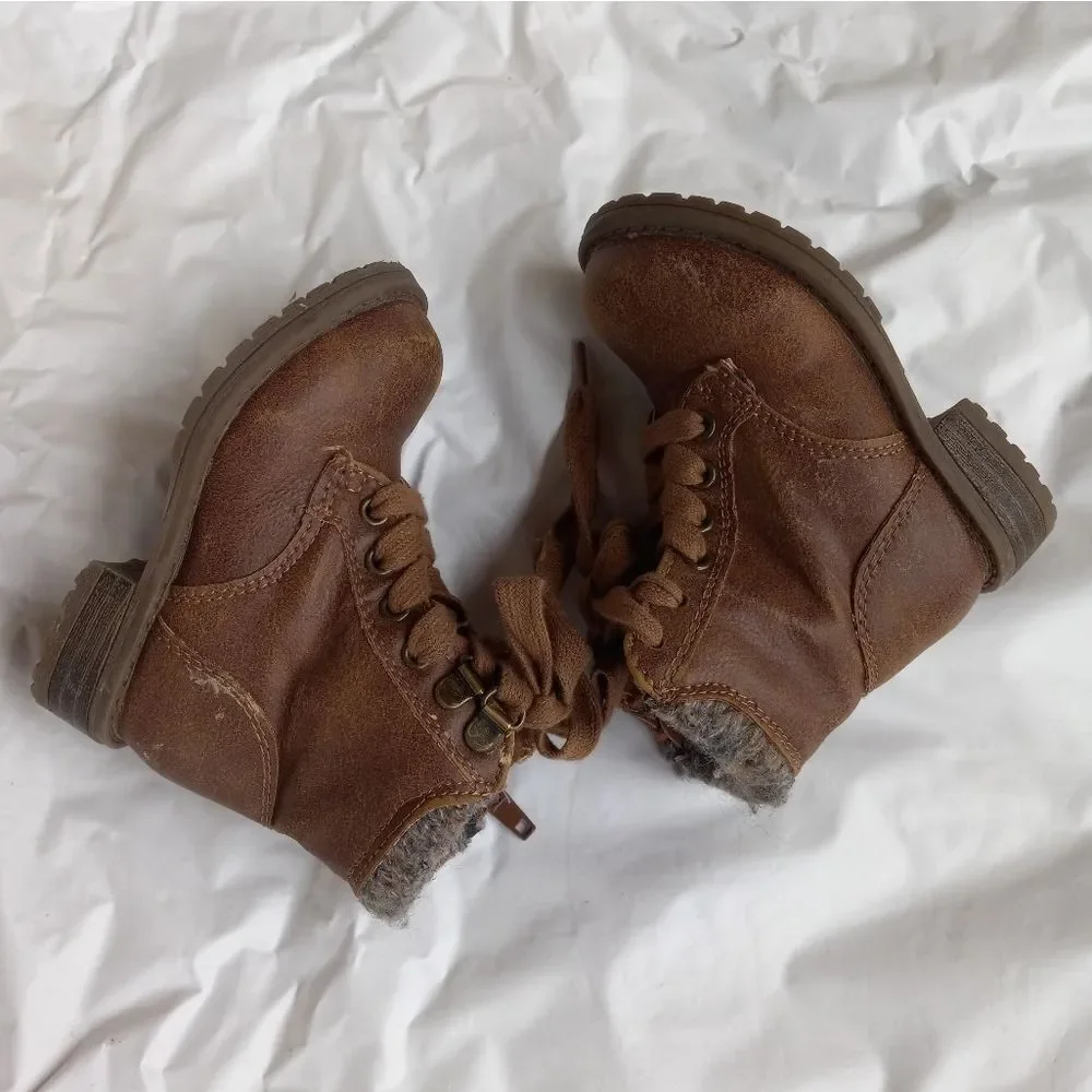 Madden Girl Cognac Hiking Boots Baby Size 5